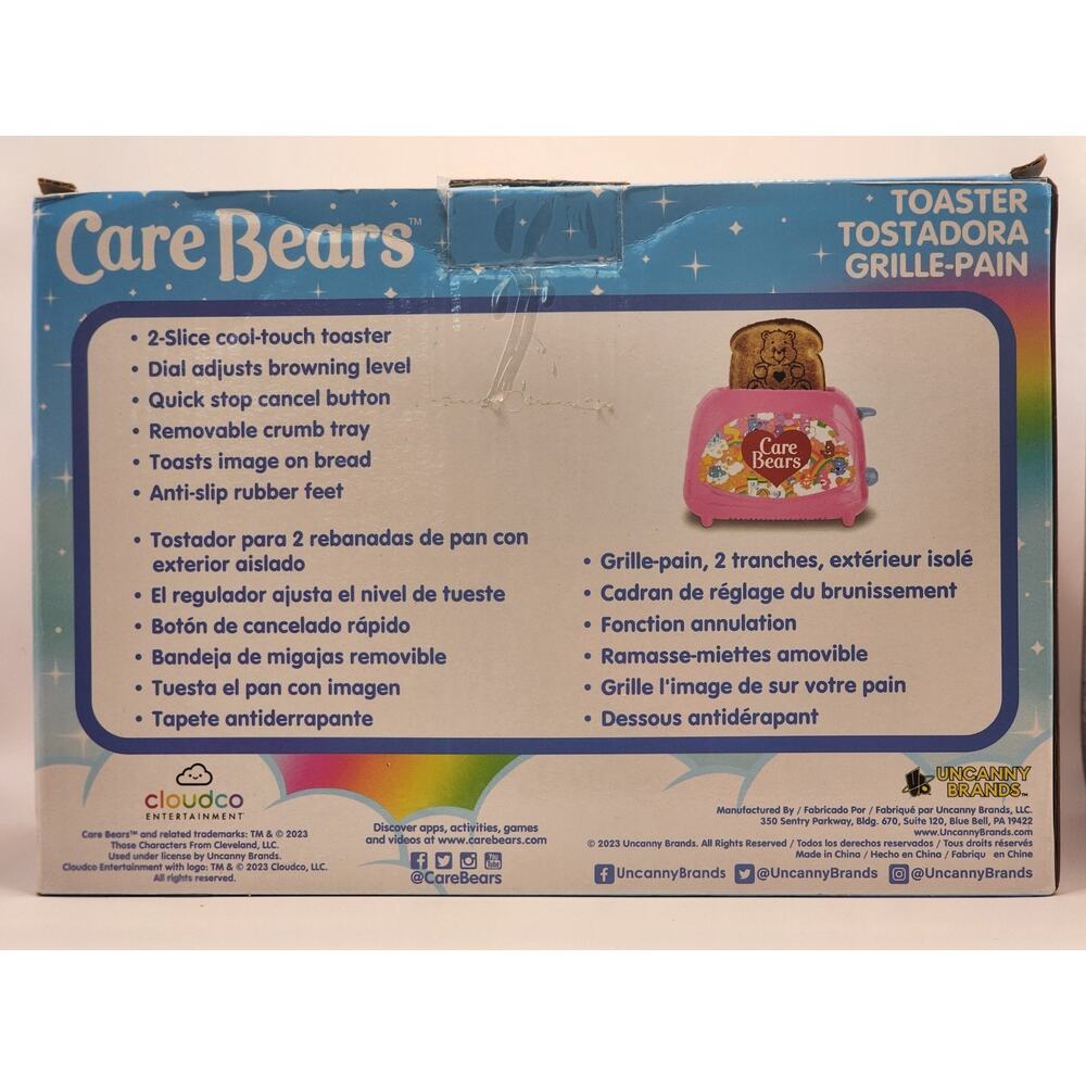 Care Bears Tenderheart Pink Retro Toaster 2 Slice - WORKING!! - Picture 2 of 8